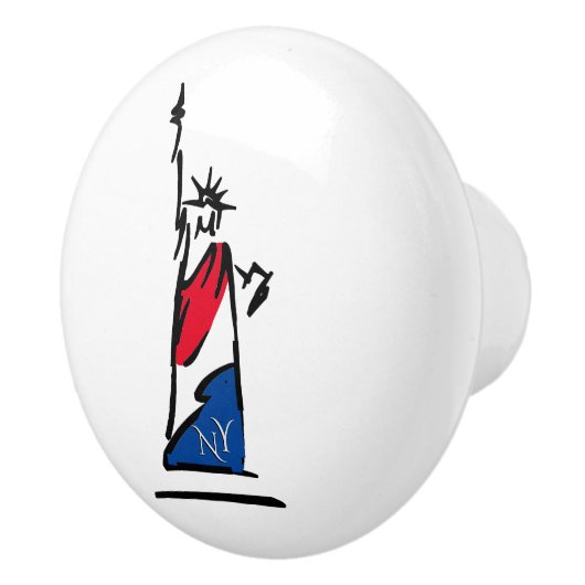自由の女神/自由の女神ストライプ セラミックノブ (右)
