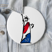 自由の女神/自由の女神ストライプ 缶バッジ (インサイチュ)