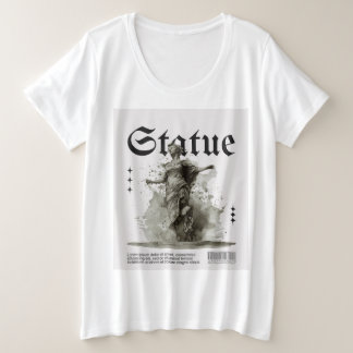 自由の女神：自由の女神Tシャツ プラスサイズTシャツ