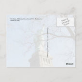 自由の女神，自由の島， NYC ポストカード (裏面)