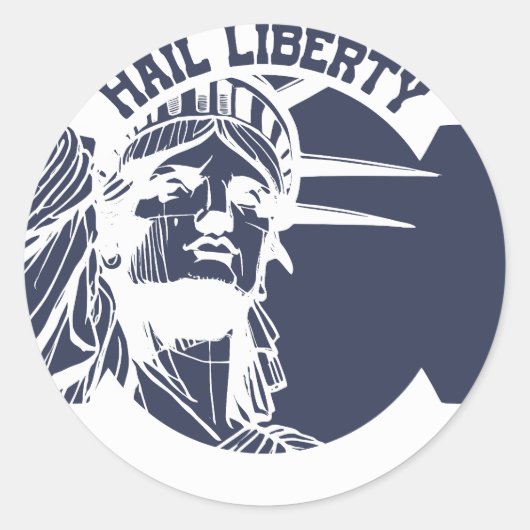 自由の女神 Hail Liberty ラウンドシール (正面)