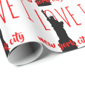 自由の女神I愛する新しいヨクシティアートポップ・アートの ラッピングペーパー (ロールコーナー)