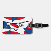 自由の女神NY赤と青 ラゲッジタグ (正面横)