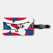 自由の女神NY赤と青 ラゲッジタグ (裏面横)