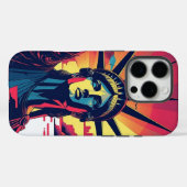自由の女神NYCスカイラインモバイルケース Case-Mate iPhoneケース (裏面 (横))