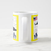 自由の守護者 イエロー ジャンボコーヒーマグカップ (裏面)