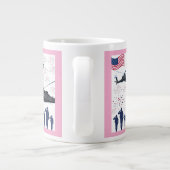 自由の守護者 ピンク ジャンボコーヒーマグカップ (裏面)