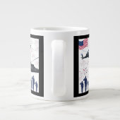 自由の守護者 ブラック ジャンボコーヒーマグカップ (裏面)