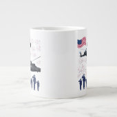 自由の守護者 ホワイト ジャンボコーヒーマグカップ (正面)