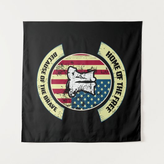 自由の家、勇敢のために タペストリー (正面(横))