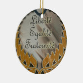 自由の平等男子学生の社交クラブの作成 セラミックオーナメント (右)