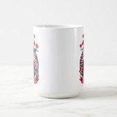 自由の年数 愛国的なコーヒーマグ コーヒーマグカップ (中央)