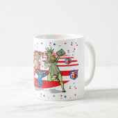 自由の弾丸音のマグを許可して下さい コーヒーマグカップ (正面右)