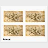 自由の息子 長方形シール (シート)