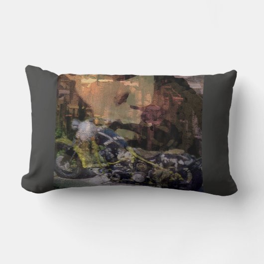 "自由の感覚"の装飾用クッションのLumbar ランバークッション (正面)