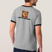 自由の戦闘機かテロリスト Tシャツ (裏面)