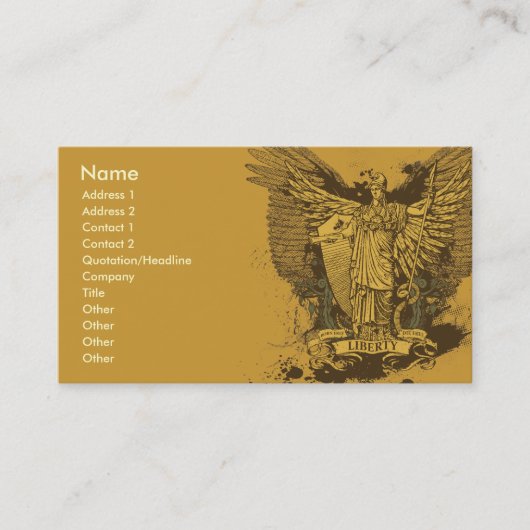 自由の投票者のLibertasカード 名刺 (正面)