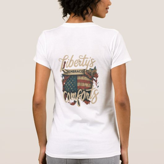 自由の抱擁 Tシャツ (裏面)