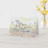 自由の挨拶状 カード (黄色い花)