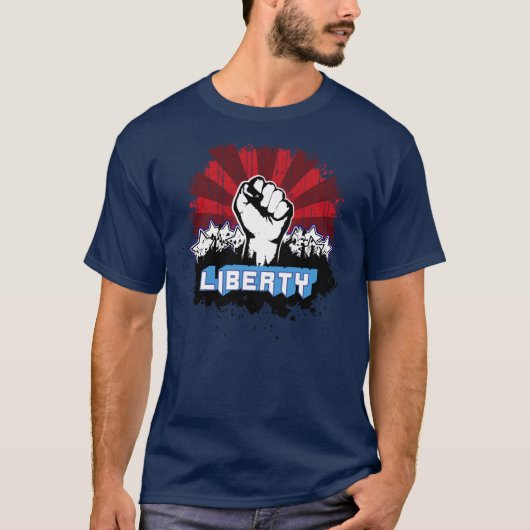 自由の握りこぶし Tシャツ (正面)