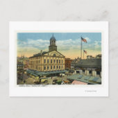 自由の揺りかごから見るファヌイルホールビュー ポストカード (正面)