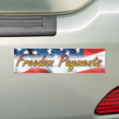 自由の支払 バンパーステッカー (車上)