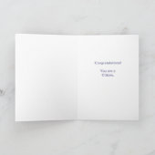 自由の新しいアメリカの市民カード カード (内部)