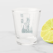 自由の新しいヨーク彫像 ショットグラス (裏面)