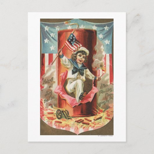 自由の旗が通り過ぎる時 ポストカード (正面)