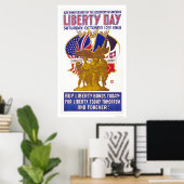 自由の日 – アメリカの発見の記念日 ポスター (ホームオフィス)