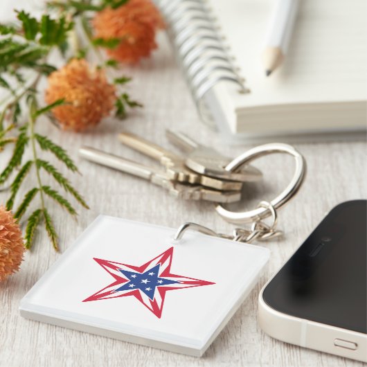 自由の星 キーホルダー (正面右)