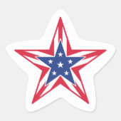 自由の星 星シール (正面)