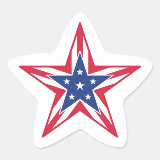 自由の星 星シール (正面)