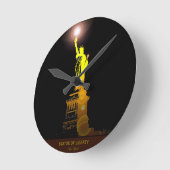 自由の時間：自由の壁時計の像 ラウンド壁時計 (傾斜)