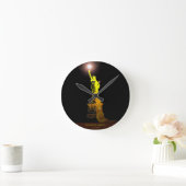 自由の時間：自由の壁時計の像 ラウンド壁時計 (ホーム)