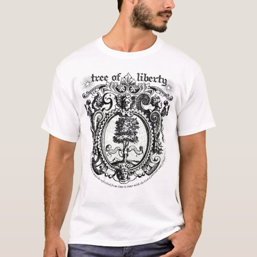 自由の木のグラフィックのTシャツ Tシャツ (正面)