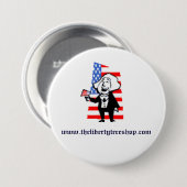 自由の木の店ボタン 缶バッジ (正面&裏面)