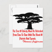自由の木は時を移して新しくしなければならない ポストカード (正面/裏面)