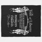 自由の木 フリースブランケット (正面(横))