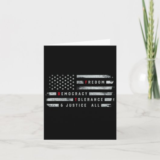 自由の民主主義の寛容すべての微妙な問題 カード (正面)