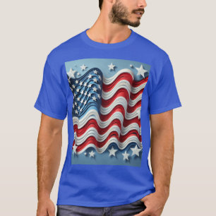 自由の波及愛国心 Tシャツ
