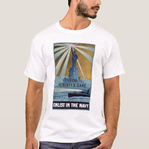自由の為のために、入隊して下さいで海軍(US02181A) Tシャツ