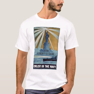 自由の為のために、入隊して下さいで海軍(US02181A) Tシャツ