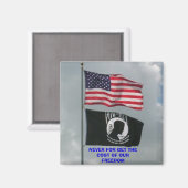 自由の犠牲を払う事のない2枚のフレージ マグネット (正面/裏面)