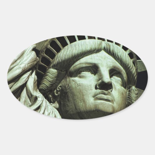 自由の状態 楕円形シール (正面)