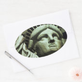 自由の状態 楕円形シール (封筒)