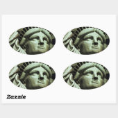 自由の状態 楕円形シール (シート)