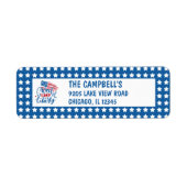 自由の甘い土地ブルースターズ愛国心 ラベル (正面)