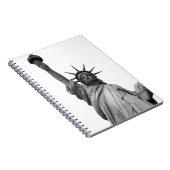 自由の白黒の像 ノートブック (右側)