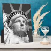 自由の白黒の像 フォトプラーク (側面)